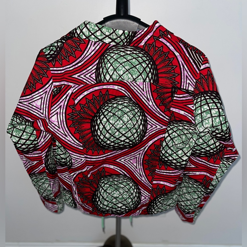 Swiss Brand “Brown-Skin.ch” Keep Riding Neon African Wax Print Bomber Jacket - Picture 12 of 15
